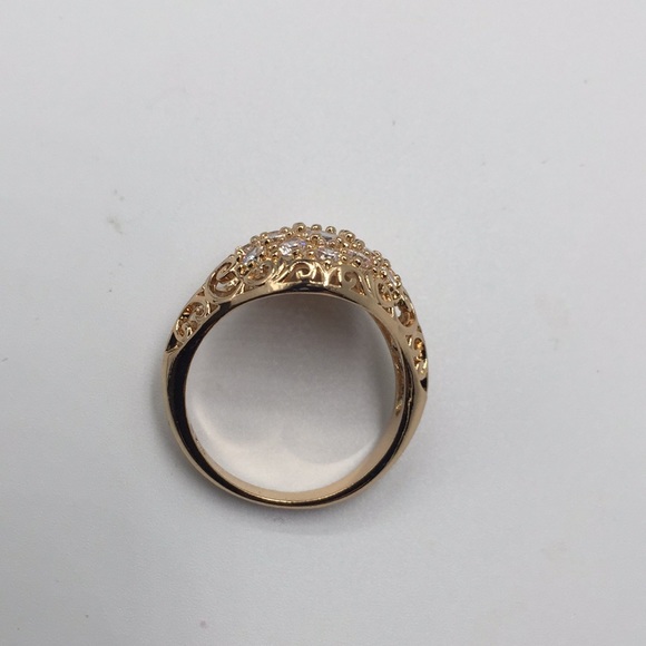 18K GOLD PLATED OVER 925(sterling silver)sapphires - Picture 3 of 6